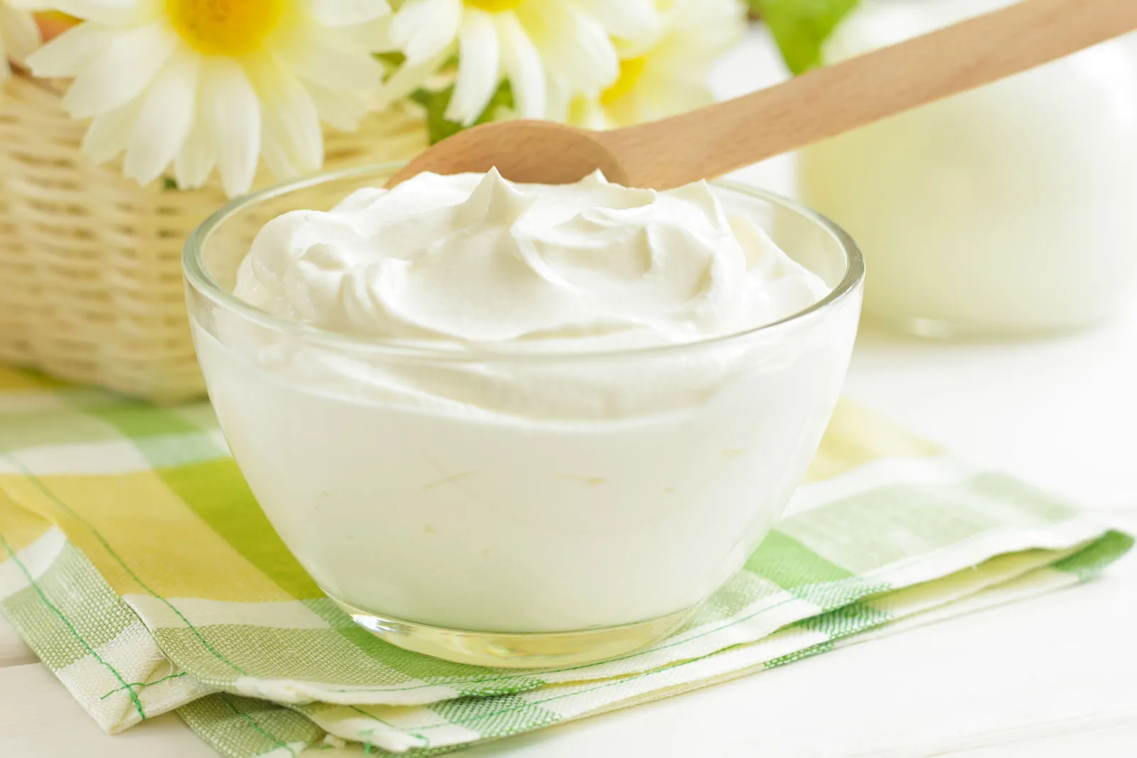 Yogurt and milk